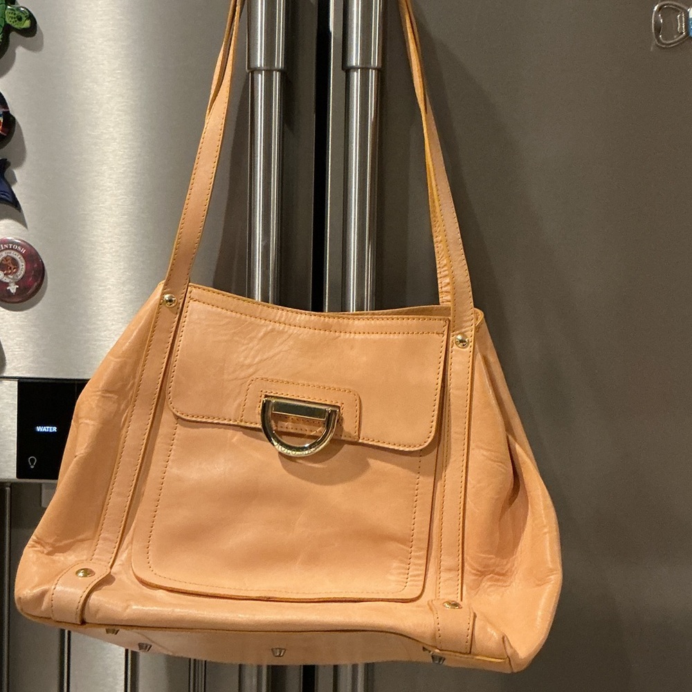 Paolo Masi Tan Leather Shoulder Bag